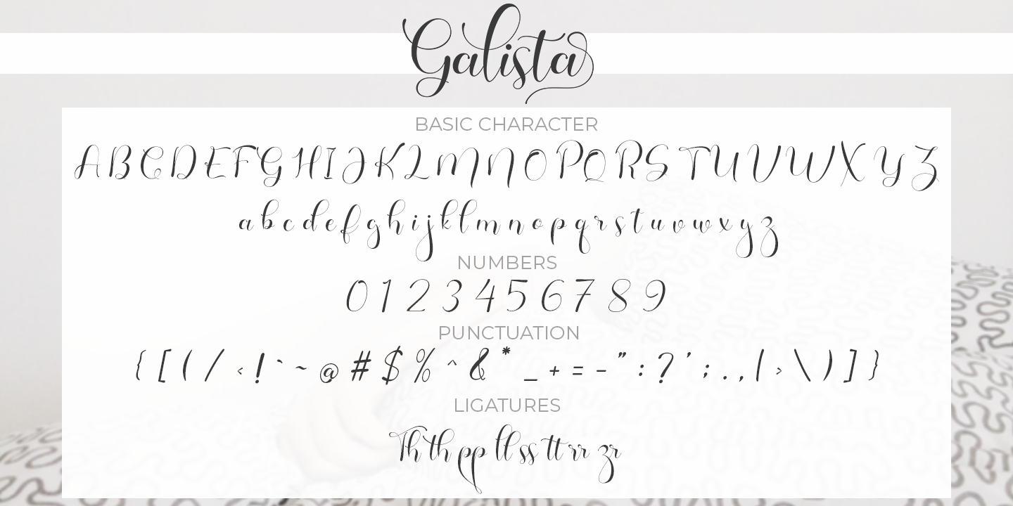 Galista Regular Font preview